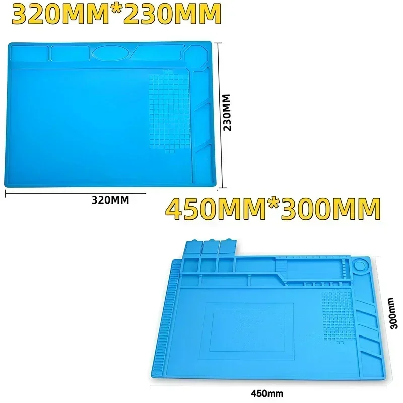 Magnetische Matte Silikon Reparaturmatte Platine Lötpad Hitzebeständig 932 ° F Antistatisch für die ESD-Telefonreparatur aus Eisen - Image 5